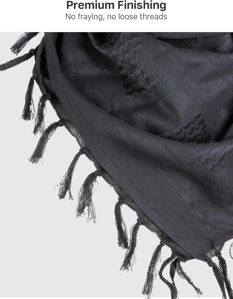 Free Soldier Scarf Military Shemagh Tactical Desert Keffiyeh Head Neck Scarf Arab Wrap with Tassel for Men Women - Image 3